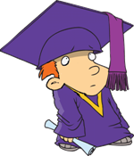 8994_nervous_schoolboy_wearing_cap_and_gown_while_holding_his_diploma