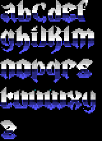 TheDraw Font CHAOS2