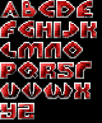 TheDraw Font CHROMA