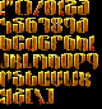 TheDraw Font CloudCity