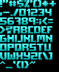 TheDraw Font CYANID