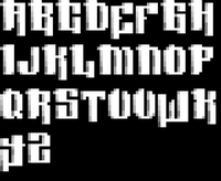 TheDraw Font CYBERW