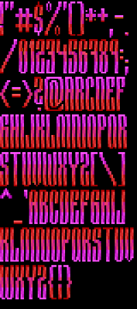 TheDraw Font CYBRCRME