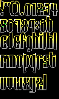 TheDraw Font DARKLITE