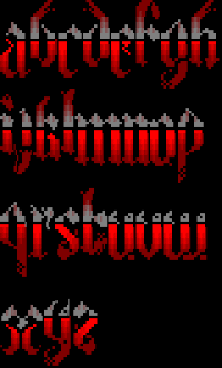 TheDraw Font DARKNESS_2_SHORT