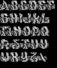 TheDraw Font DimensionBold