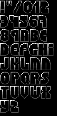 TheDraw Font Evil