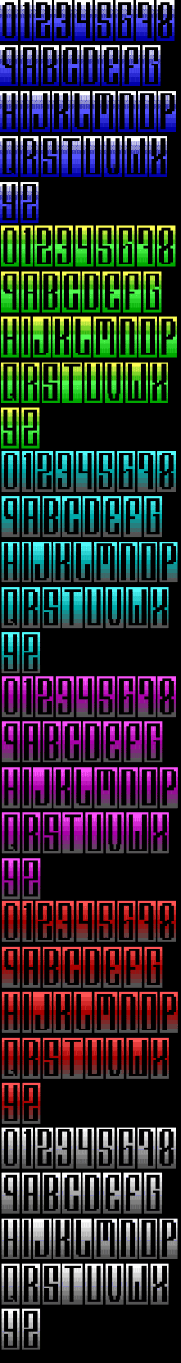 TheDraw Font FONT2X