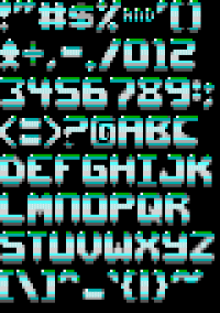 TheDraw Font GREENIE