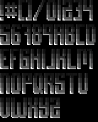 TheDraw Font HARDWRD2