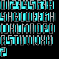 TheDraw Font HEMISPHE