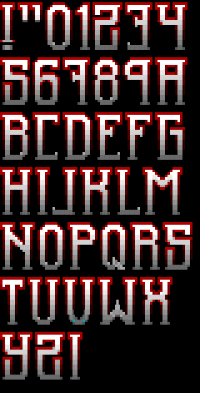 TheDraw Font HUNTER