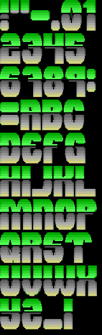 TheDraw Font LUCIDSRT