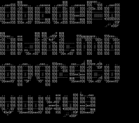 TheDraw Font MINDBEND