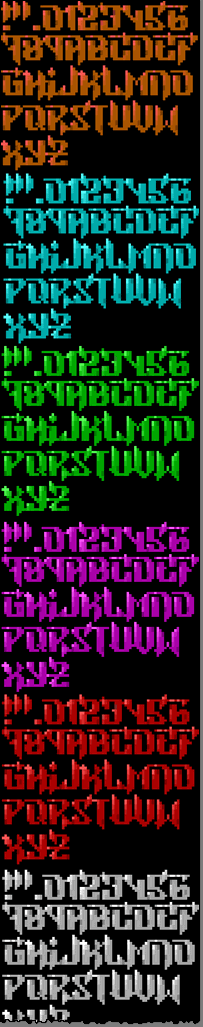 TheDraw Font MYSTOUSX