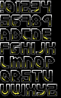 TheDraw Font NUCLEAR