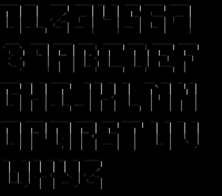TheDraw Font OPTICAL