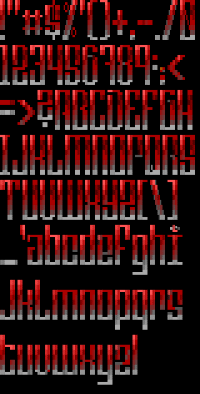 TheDraw Font PHARCYDE