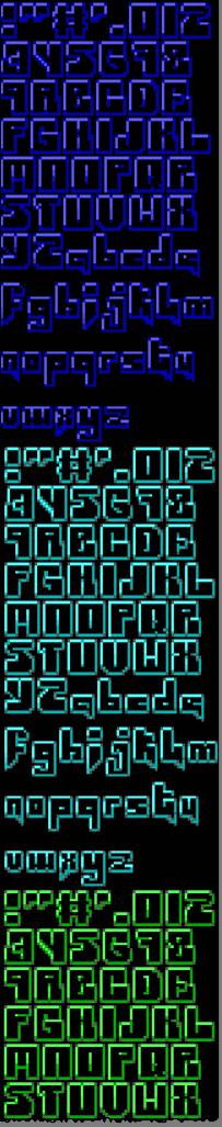 TheDraw Font POLICEX