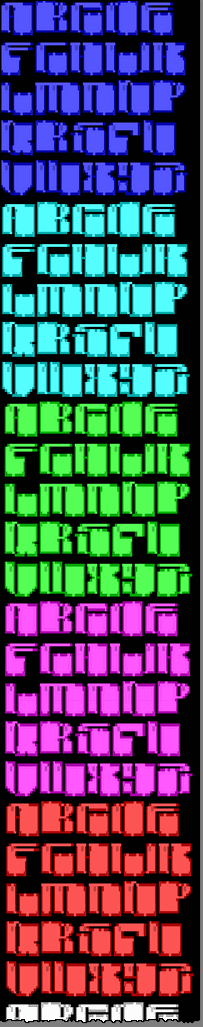TheDraw Font SEEDSX