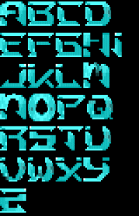 TheDraw Font SKYLIGHT
