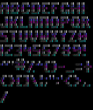 TheDraw Font Stripes Small