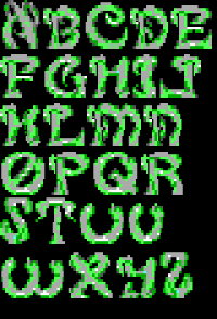 TheDraw Font TOXIC