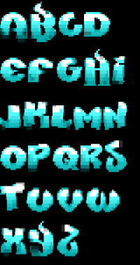 TheDraw Font TRONICS