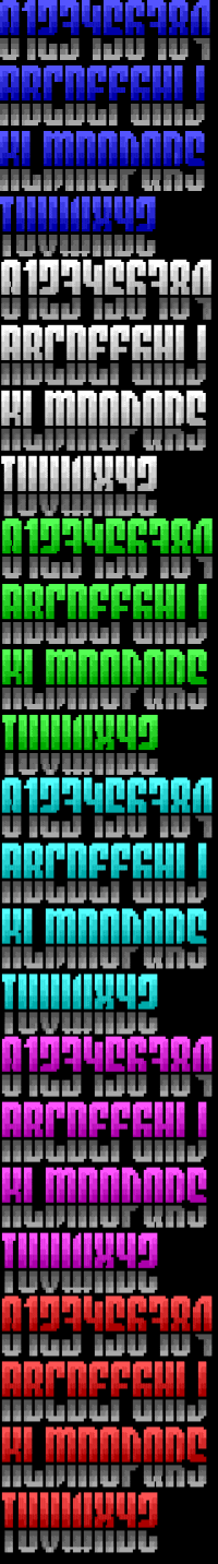 TheDraw Font UNKNOWNX