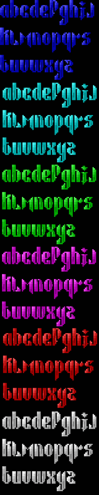 TheDraw Font VAMPYREX